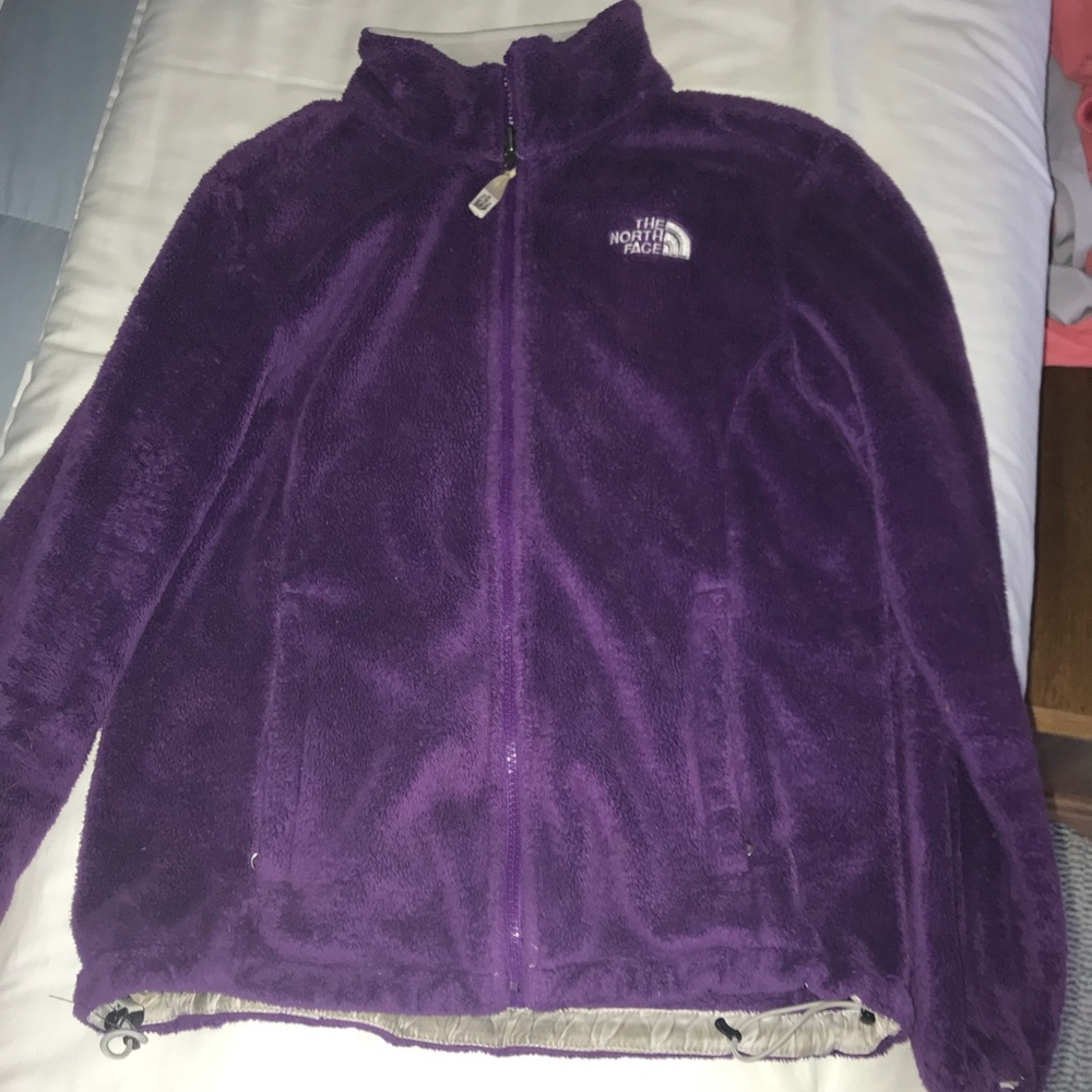 Fuzzy Purple Northface Jacket